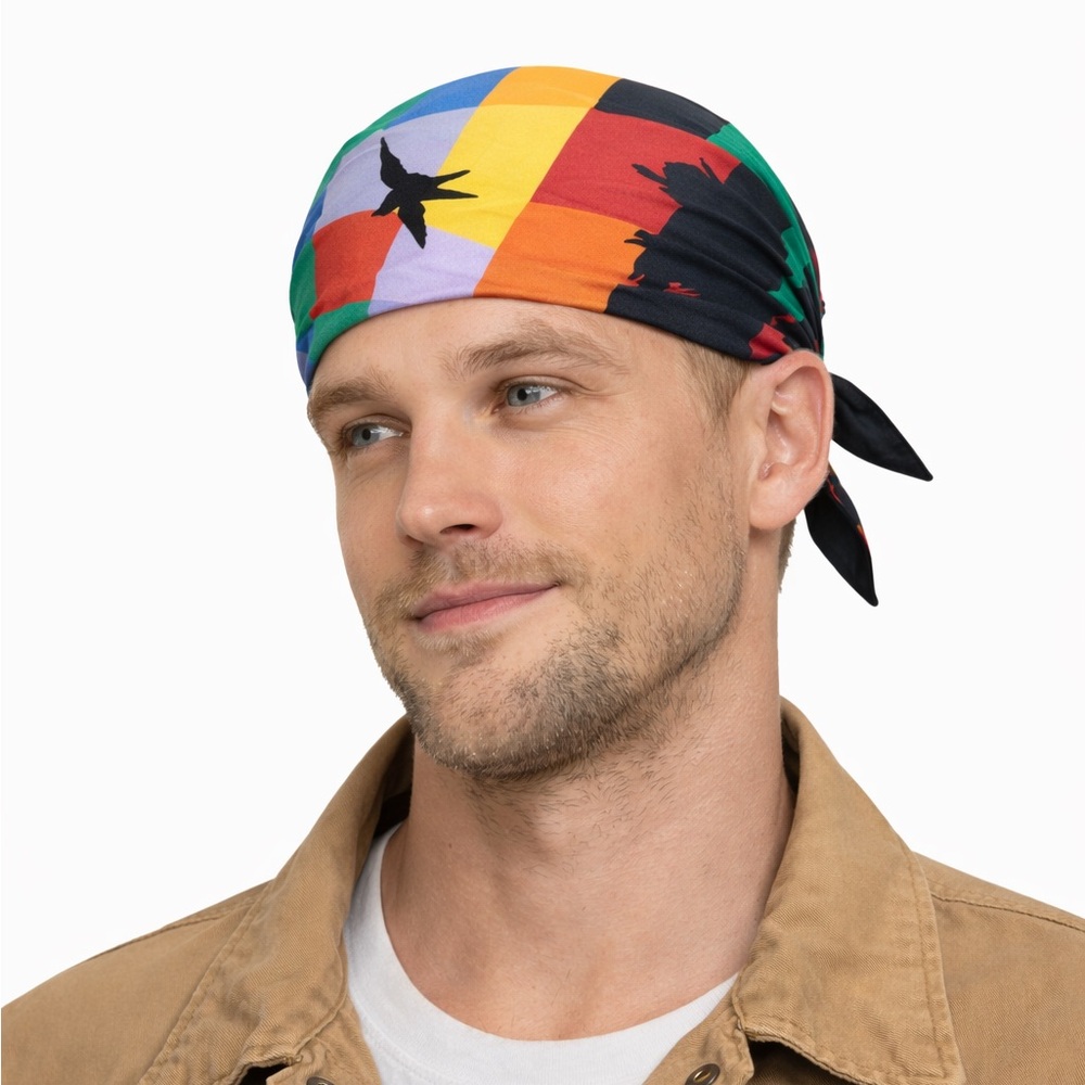 Multicolor Bandana for Men designed by JC de Castelbajac - Picture 5 of 7